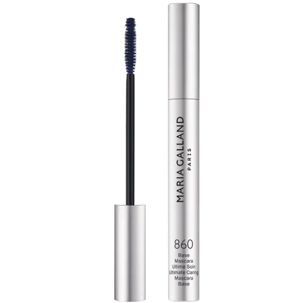 Базовая темно-синяя тушь для укрепления и роста ресниц - Maria Galland 860 Ultimate Caring Mascara Base