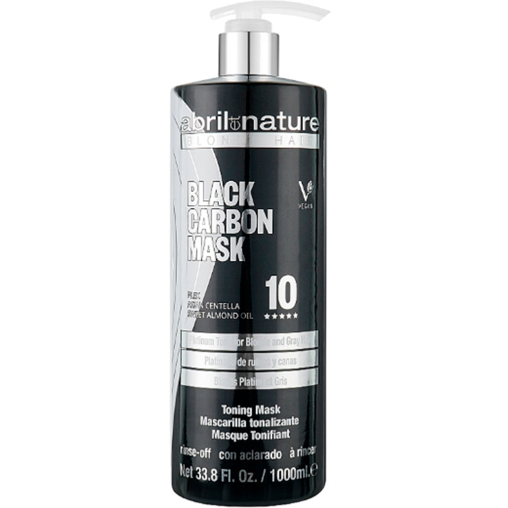 Шампунь для освітленого волосся - Abril et Nature Black Carbon Toning Shampoo