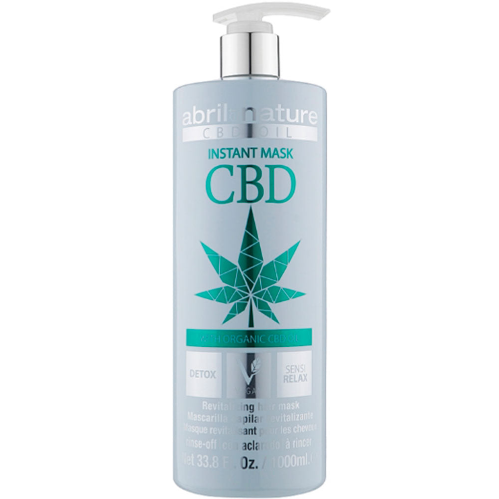 Детокс-маска для волосся з конопляною олією - Abril et Nature CBD Oil 1000 мл