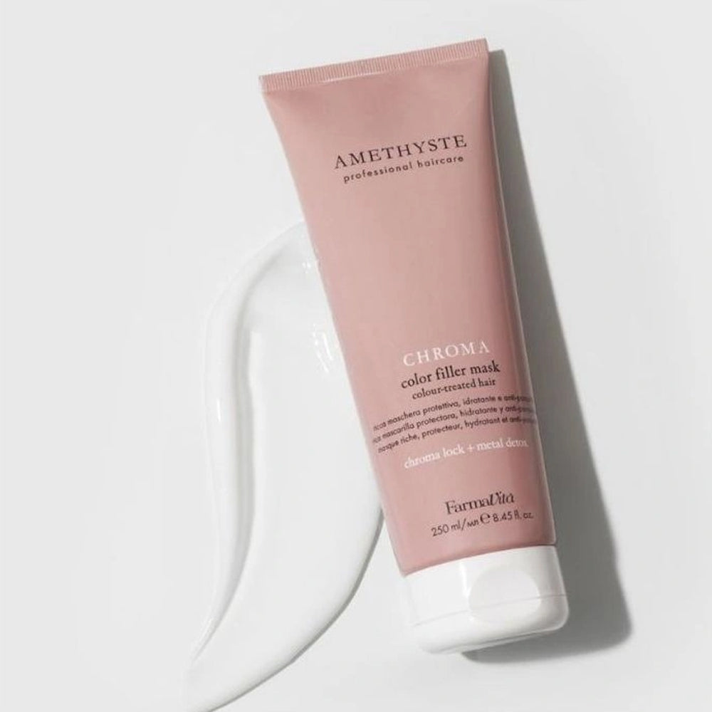 Маска для відновлення кольору фарбованого волосся - Farmavita Amethyste Chroma Color Filler Mask
