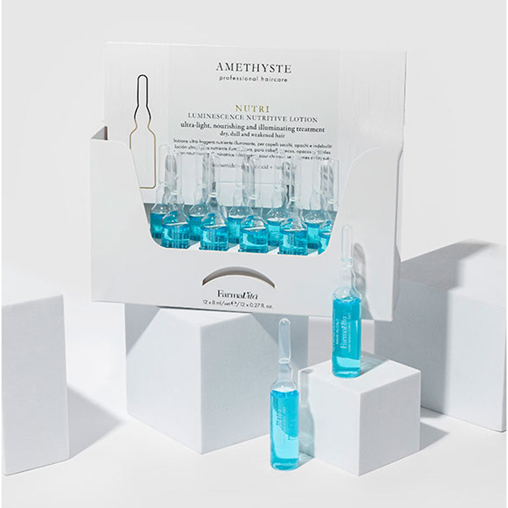 Лосьон для питания и блеска для сухих, тусклых и ослабленных волос - Farmavita Amethyste Nutri Nourishing And Illuminating Treatment
