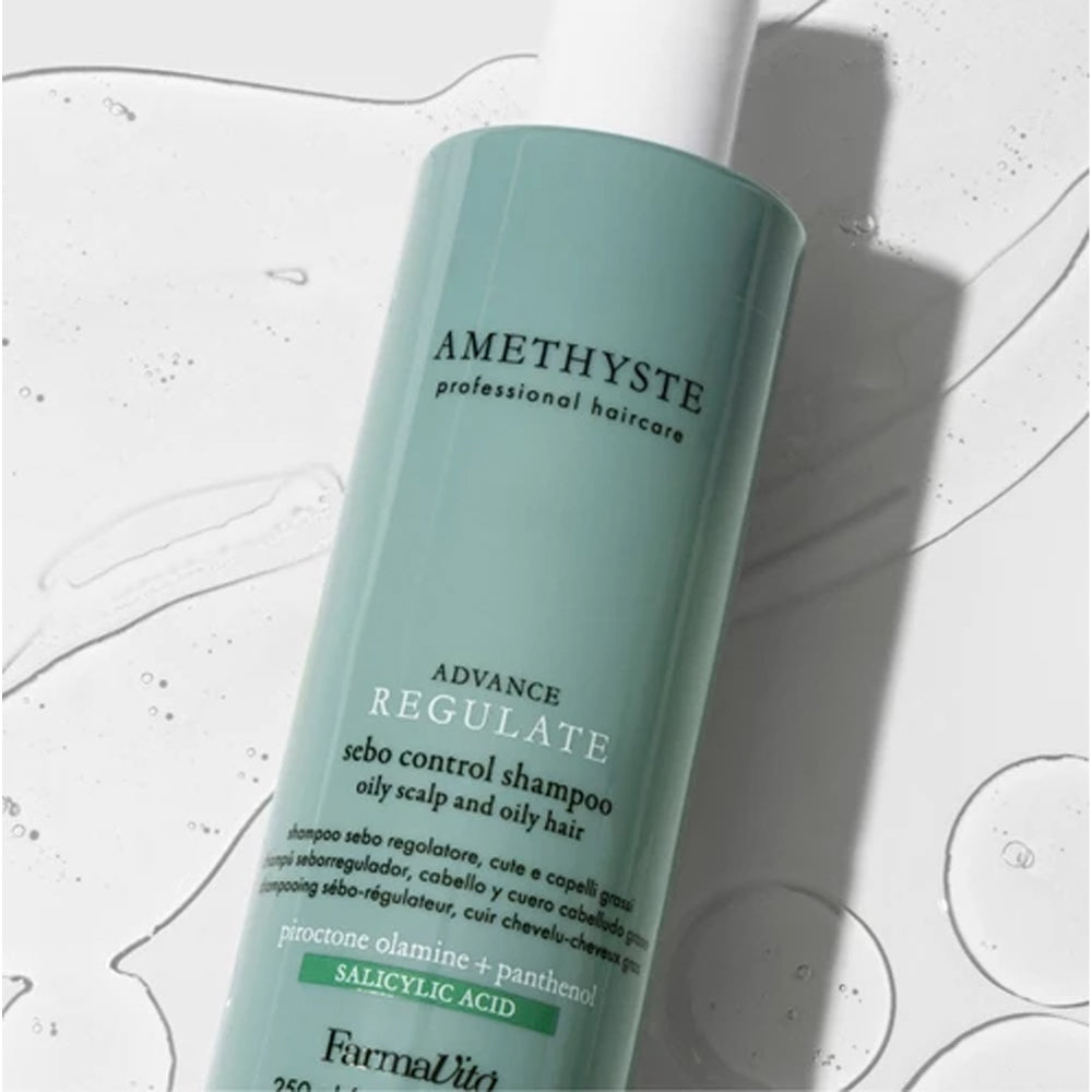 Шампунь для контролю жирності шкіри голови та волосся - Farmavita Amethyste Advance Regulate Sebo Control Shampoo
