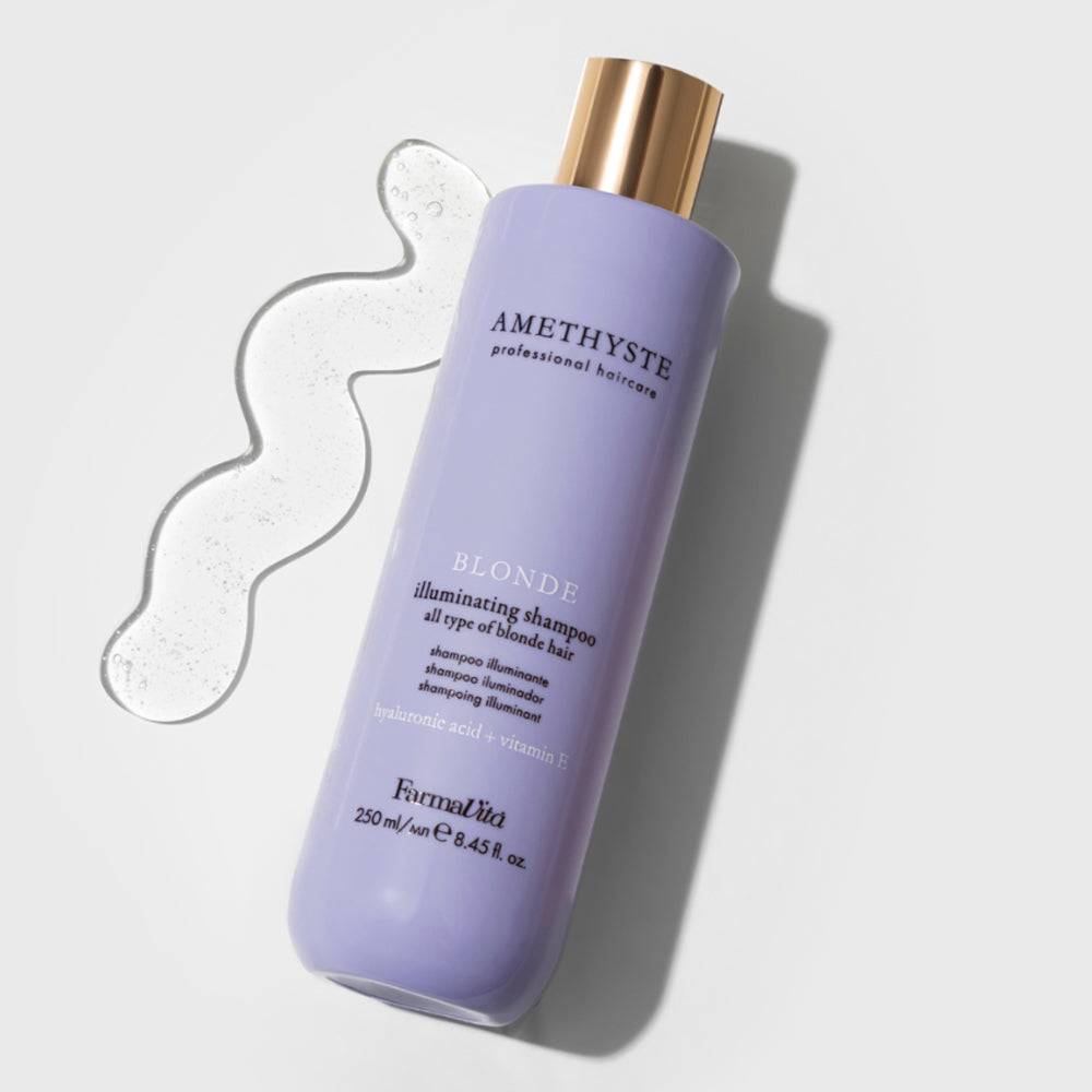 Зволожуючий шампунь для всіх типів світлого волосся - Farmavita Amethyste Blonde Illuminating Shampoo