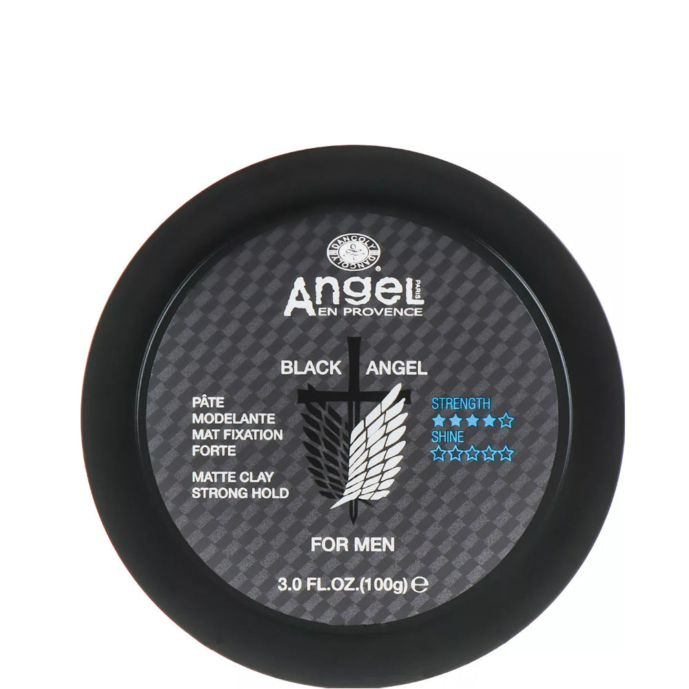 Angel Professional Paris Black Angel Matte Clay Strong Hold - Матовая глина сильной фиксации