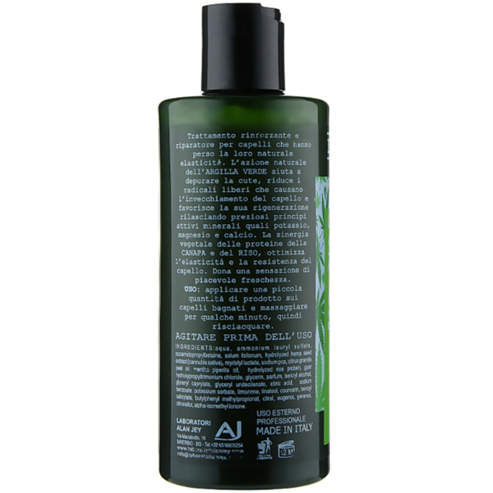 Alan Jey Green Argilla Della Canapa E Riso Shampoo - Шампунь с зеленой глиной, протеинами конопли и риса