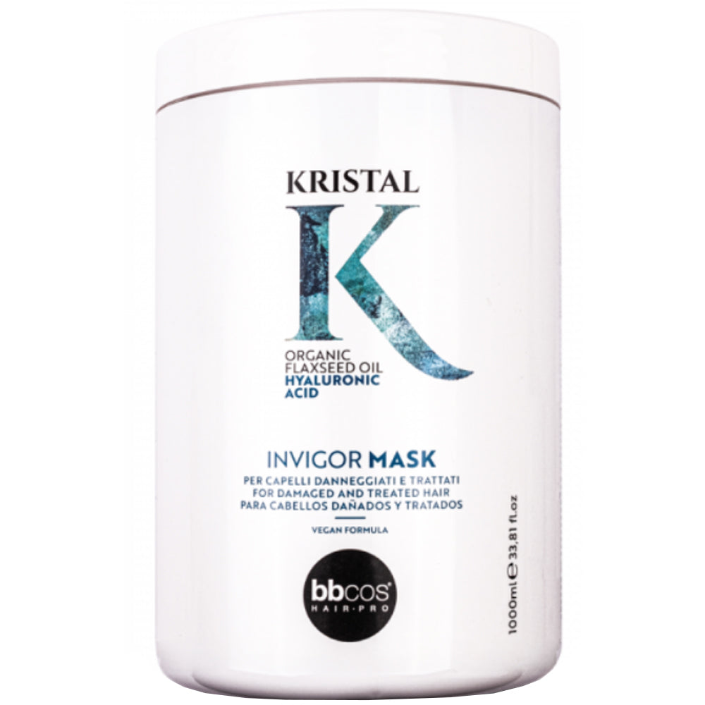 Маска для пошкодженого волосся - BBcos Kristal Invigor Mask