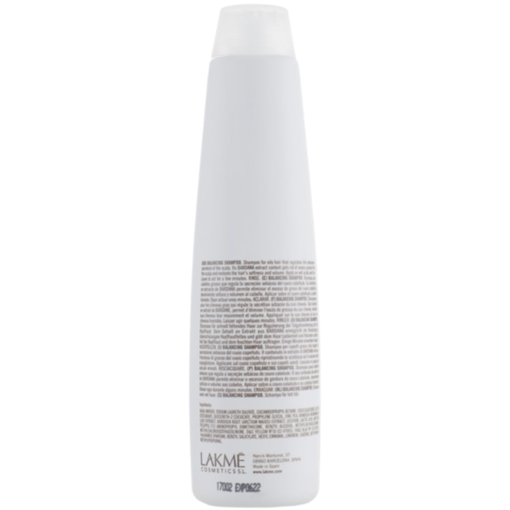 Балансуючий шампунь для жирного волосся - Lakme K.Therapy Purifying Balancing Shampoo