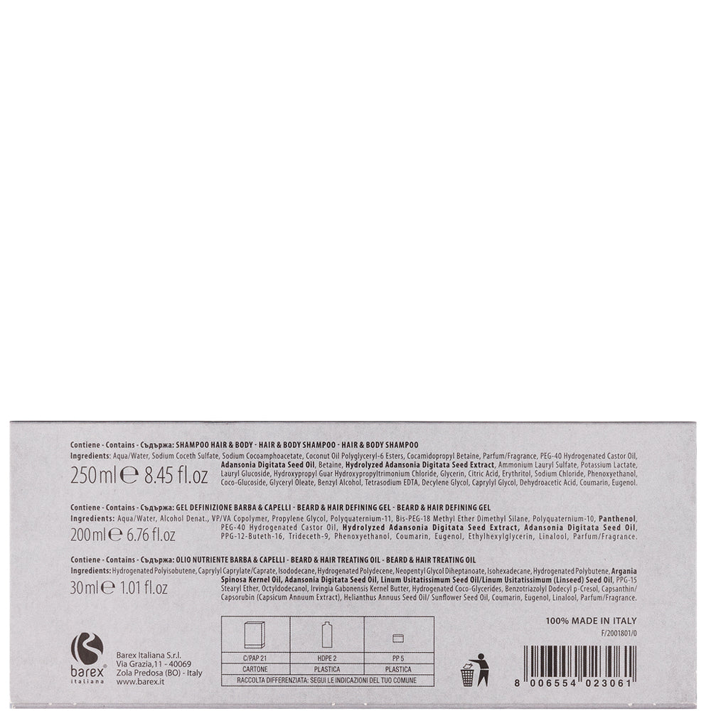Набір для чоловіків - Barex Italiana Olioseta Italiano Gentiluomo Kit склад