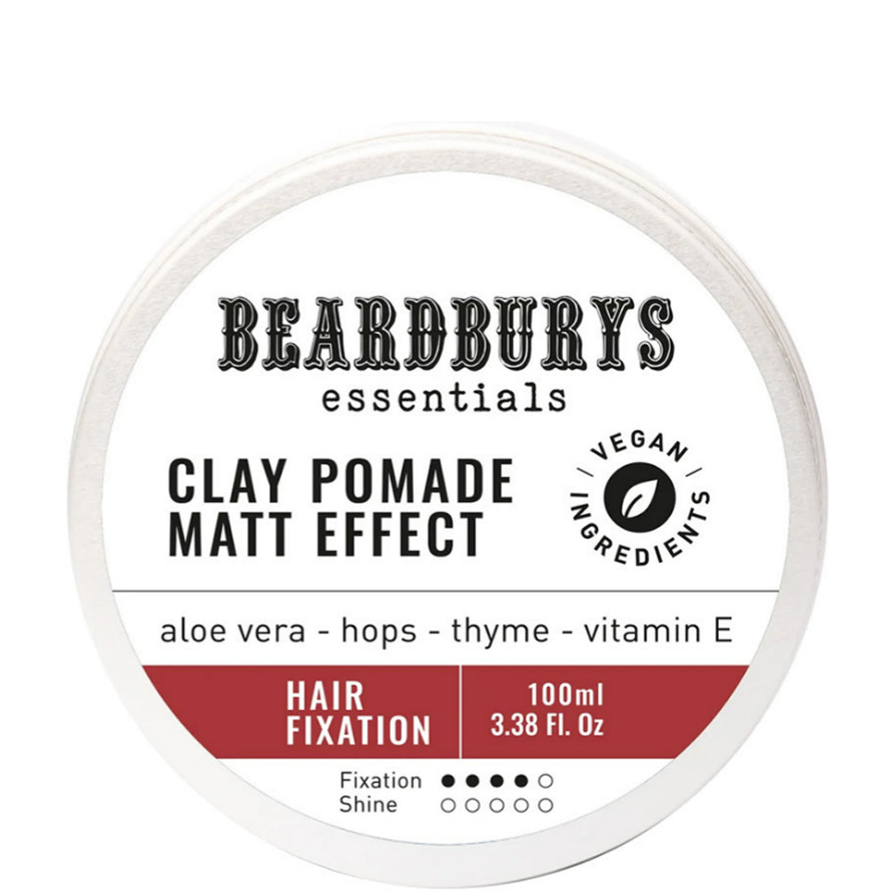 Помада матовая для волос - Beardburys Essentials Clay Pomade Matt Effect