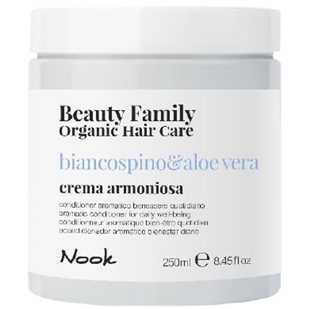 Оздоровительный кондиционер для повседневного применения - Nook Beauty Family Biancosoino & Aloevera Crema Armoniosa