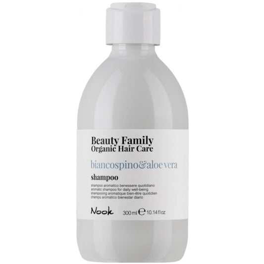 Оздоровлюючий шампунь для щоденного застосування - Nook Beauty Family Biancosoino & Aloevera Shampoo