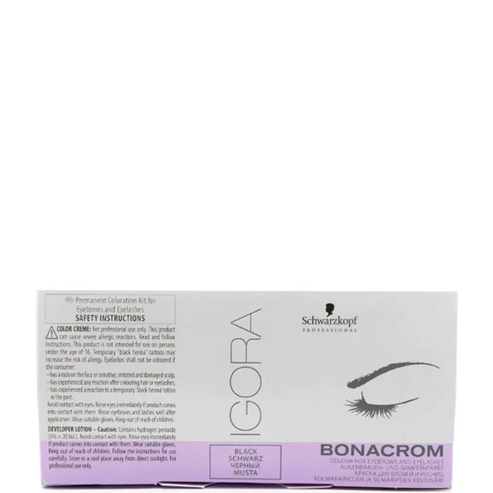 Schwarzkopf IGORA Bonacrom Black - Краска для бровей и ресниц Черная