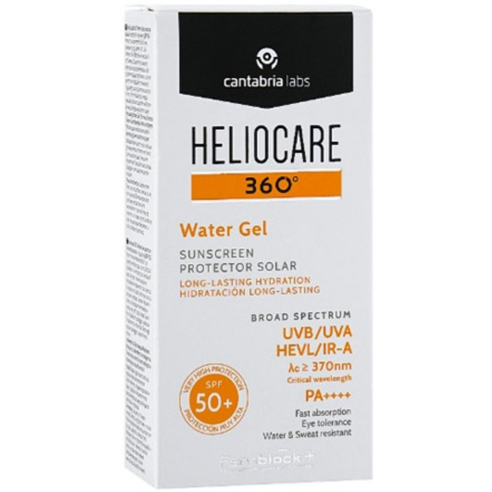Сонцезахисний зволожуючий гель-флюїд - Cantabria Labs Heliocare 360º Water-Gel Sunscreen SPF 50