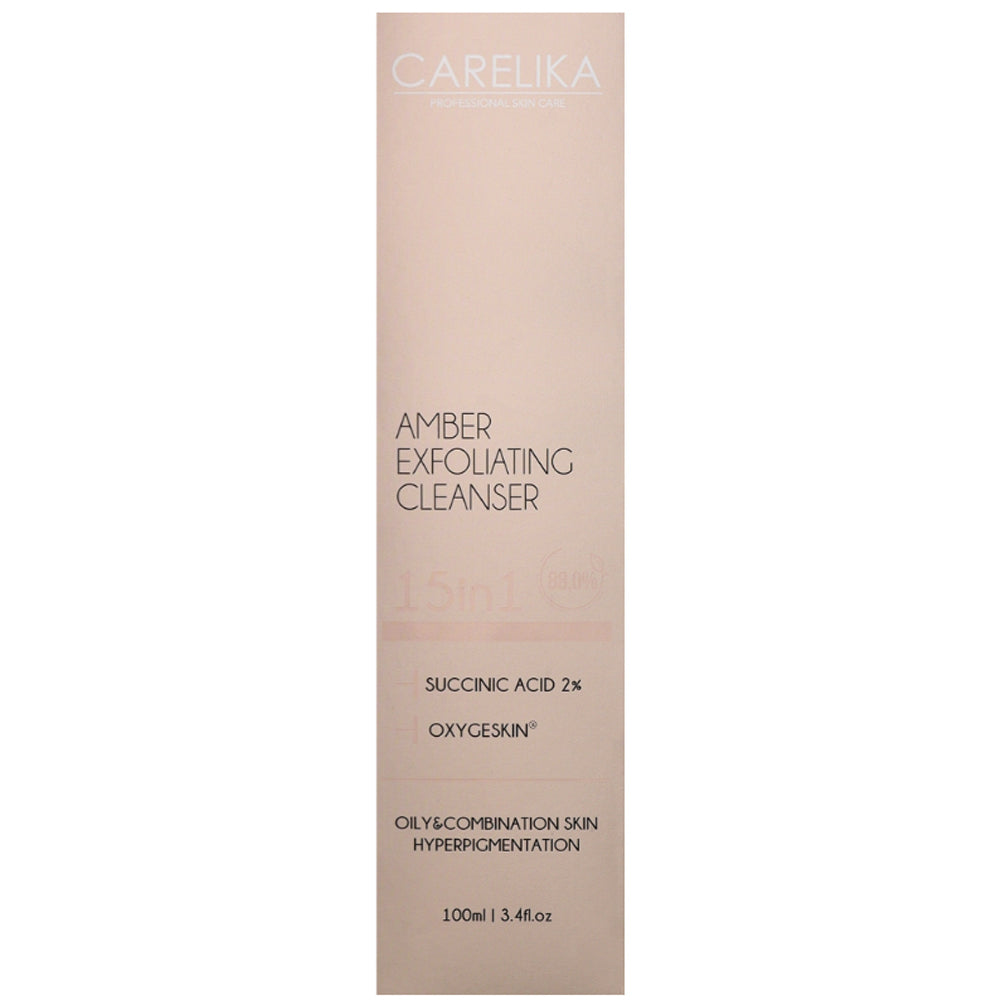 Гель очищающий для лица с янтарной кислотой 15-в-1 - Carelika Amber Exfoliating Cleanser
