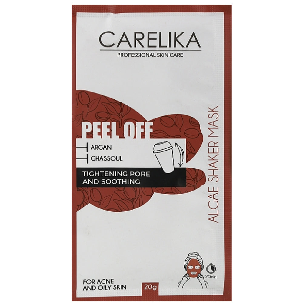 Маска-шейкер для лица с аргановым маслом и марокканской глиной - Carelika Peel Off Mask