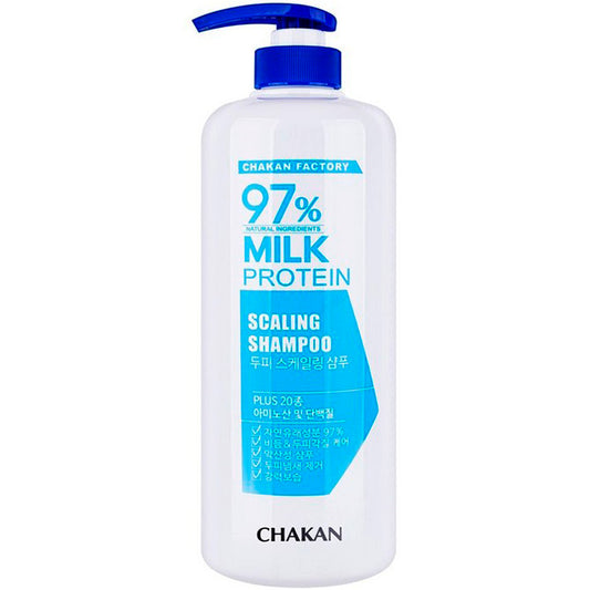 Шампунь очищуючий з екстрактом молочного протеїну - Chakan Milk Protein 97% Scaling Shampoo