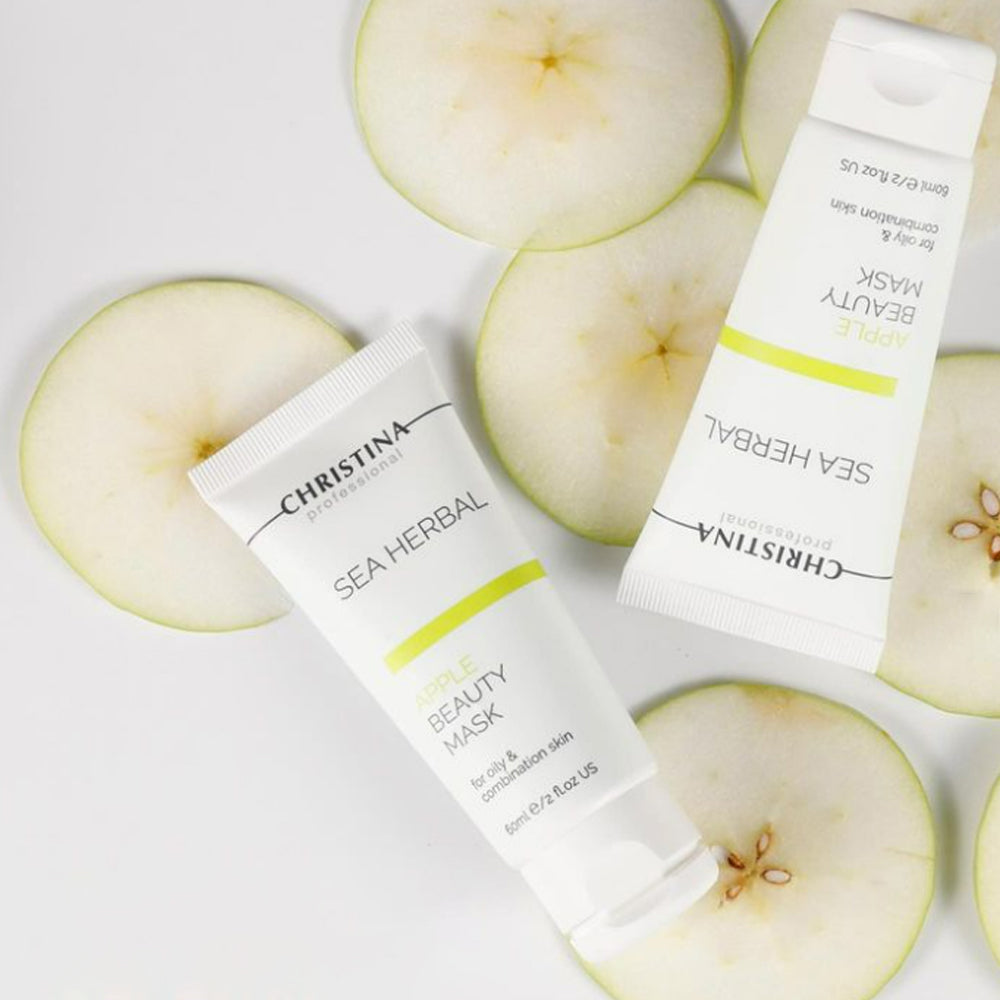 Christina Sea Herbal Beauty Mask Green Apple - Яблучна маска краси для жирної та комбінованої шкіри