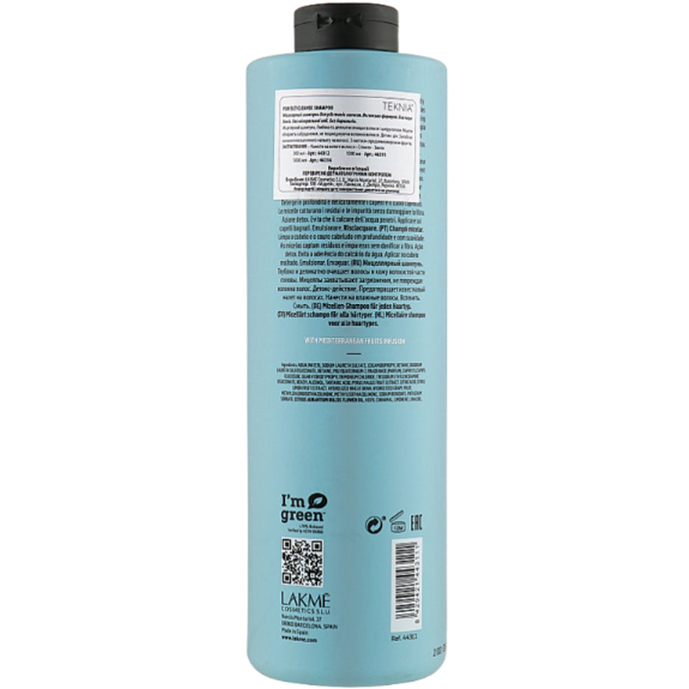 Міцелярний шампунь для глибокого очищення волосся - Lakme Teknia Perfect Cleanse Shampoo
