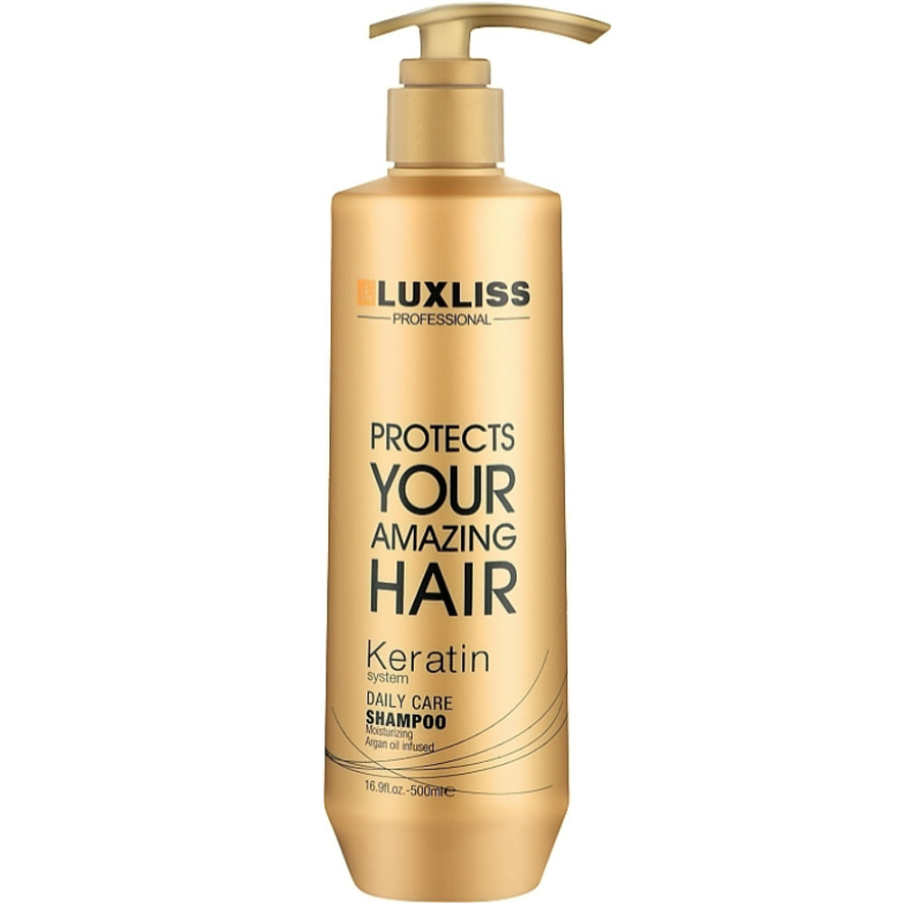 Luxliss Keratin Daily Care Shampoo - Очищающий шампунь на основе кератина