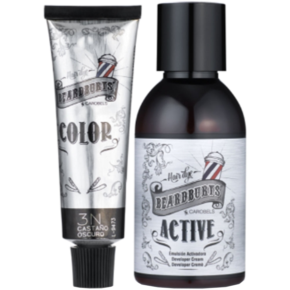 Beardburys Color Shampoo 3N - Шампунь камуфлюючий для голови, бороди та вусів Темно-коричневий