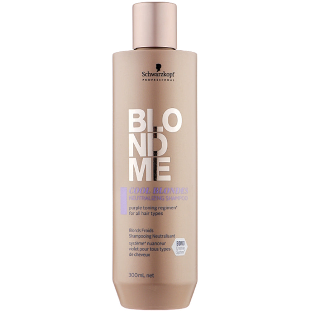 Фиолетовый шампунь для волос - Schwarzkopf BlondMe Bond Repair Purple Shampoo