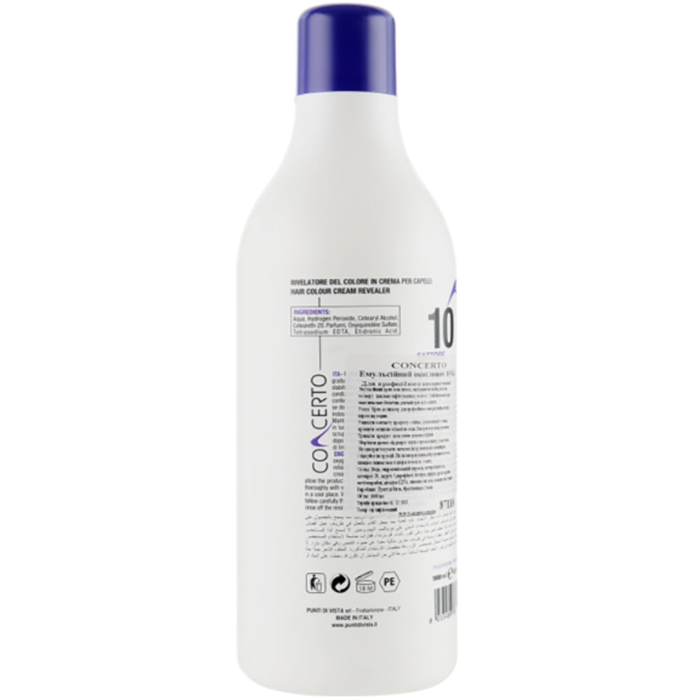 Punti di Vista Concerto Hair Color Cream Revealer 10 Vol - Эмульсионный окислитель 3 %