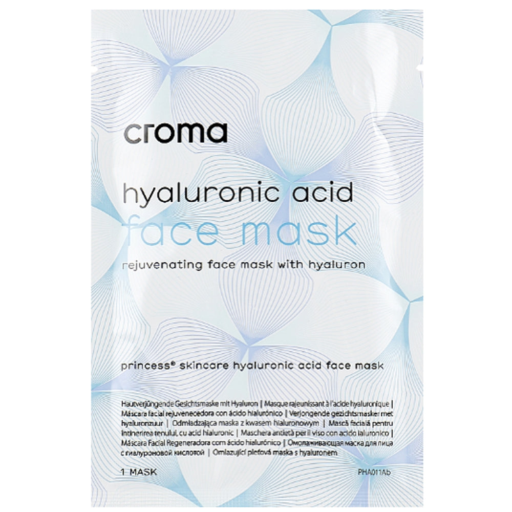 Маска для лица с гиалуроновой кислотой - Croma Face Mask With Hyaluronic Acid