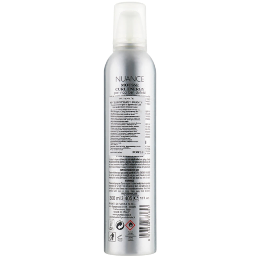 Punti di Vista Nuance CP Curl Energy Mousse - Мус для кучерявого волосся з ефектом мокрого волосся