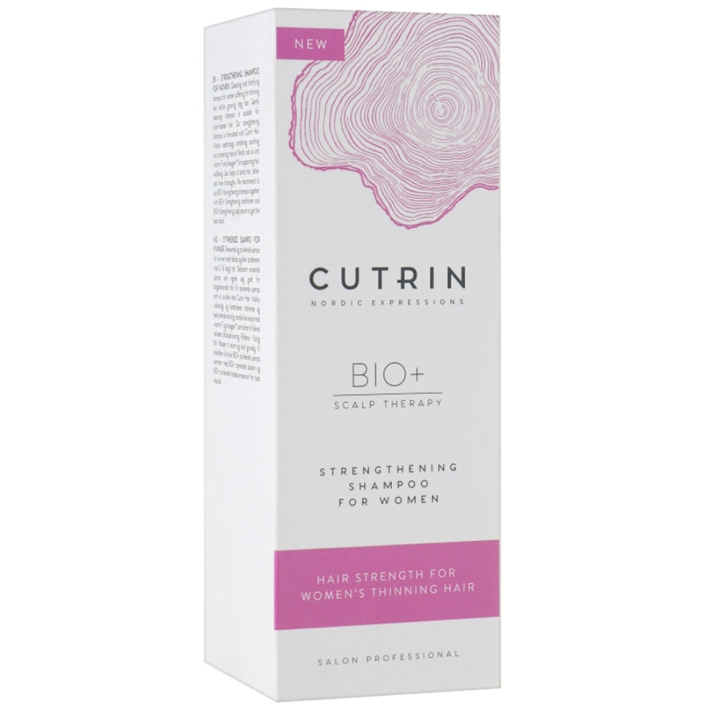 Зміцнюючий шампунь проти випадіння для жінок - Cutrin BIO+ упаковка