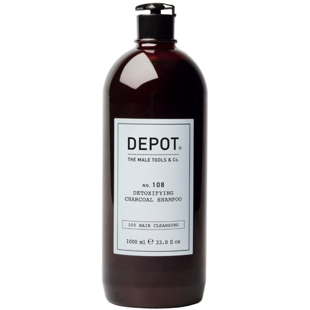 Шампунь для глубокой очистки с древесным углем - Depot No. 108 Detoxifying Charcoal Shampoo