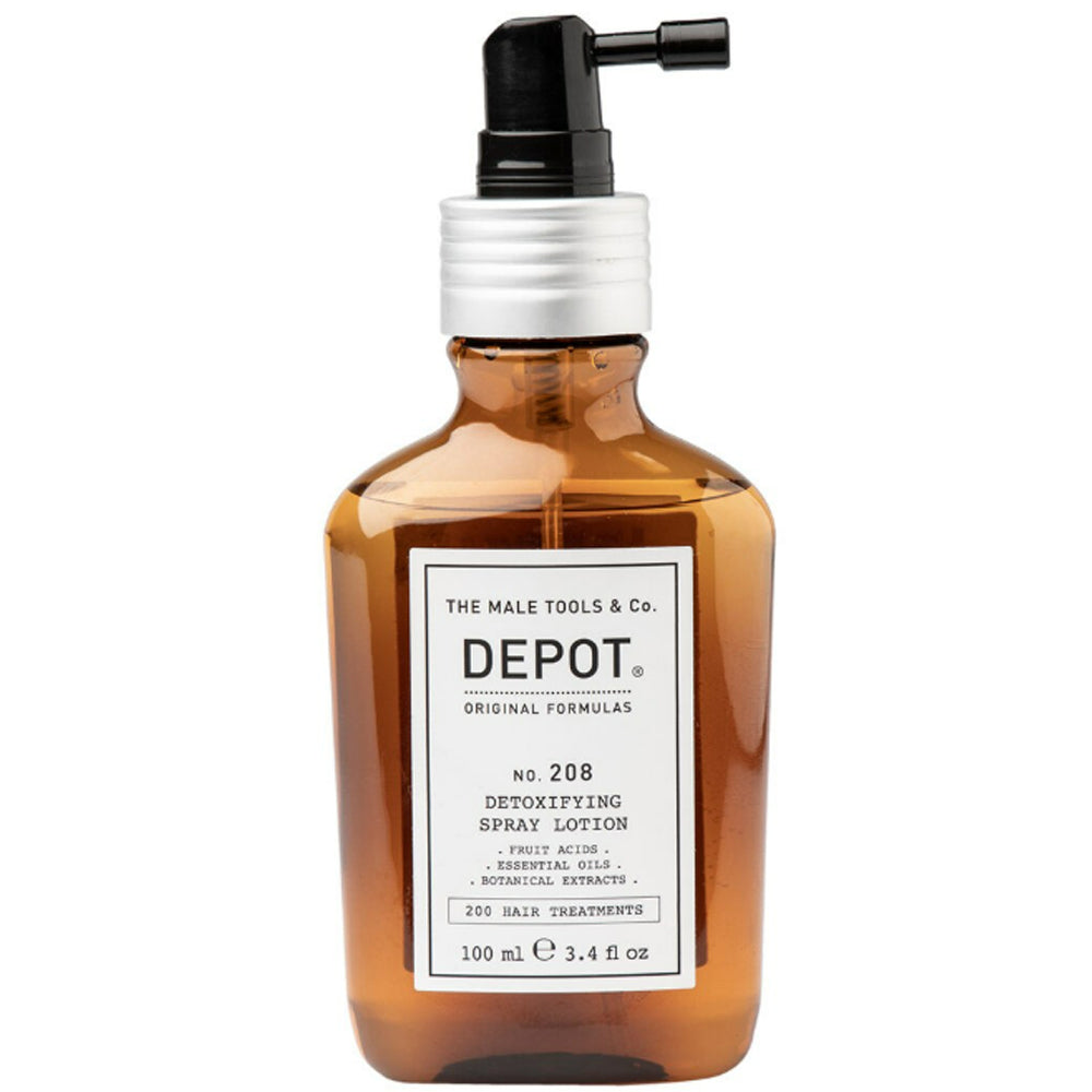Детоксикационный уход за кожей головы без ополаскивания – Depot No. 208 Detoxifying Spray Lotion