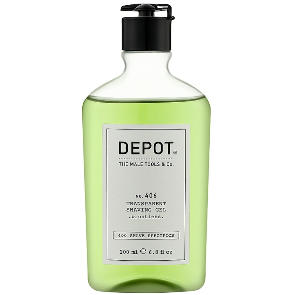 Гель для бритья без пены - Depot No. 406 Transparent Shaving Gel