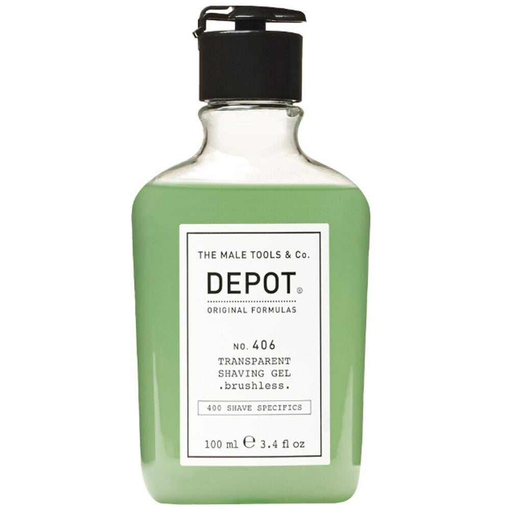 Гель для бритья без пены - Depot No. 406 Transparent Shaving Gel