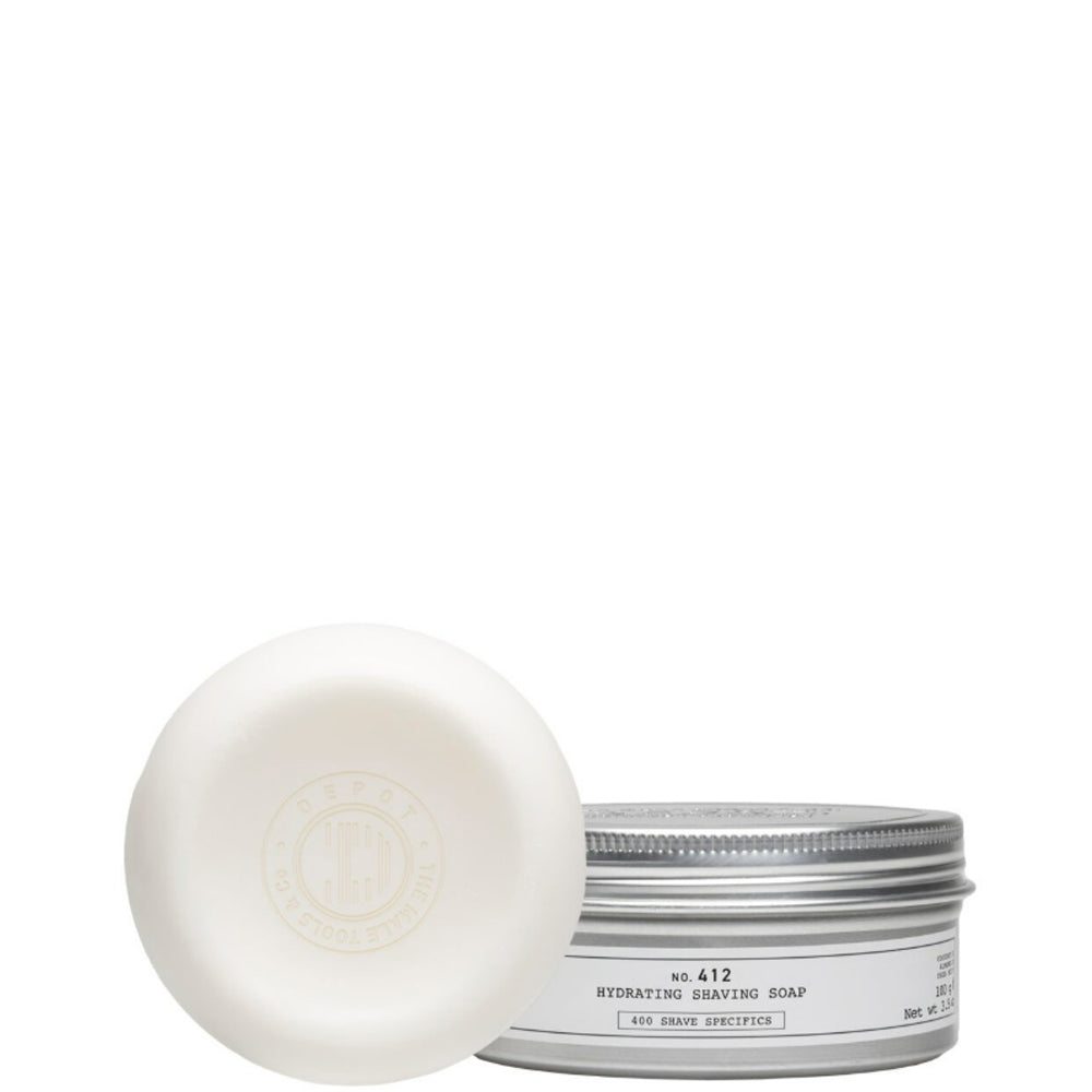 Твердое мыло для бритья – Depot No. 412 Hydrating Shaving Soap