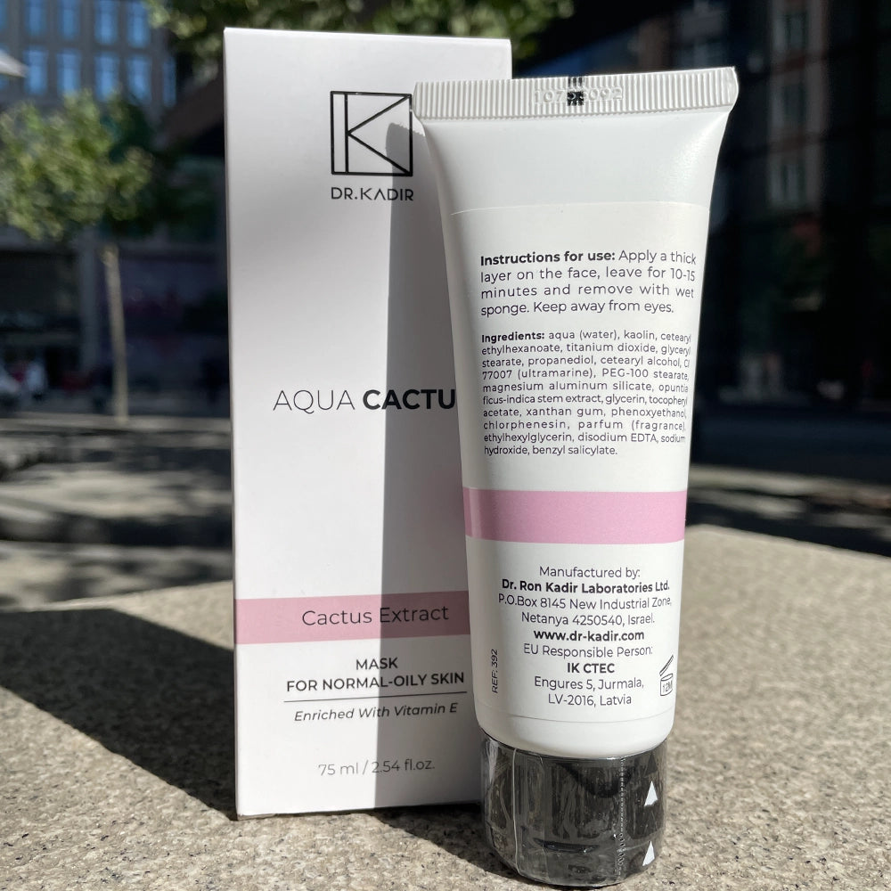 Зволожуюча маска з Кактусом - Dr. Kadir Aqua-Cactus Mask упаковка 2