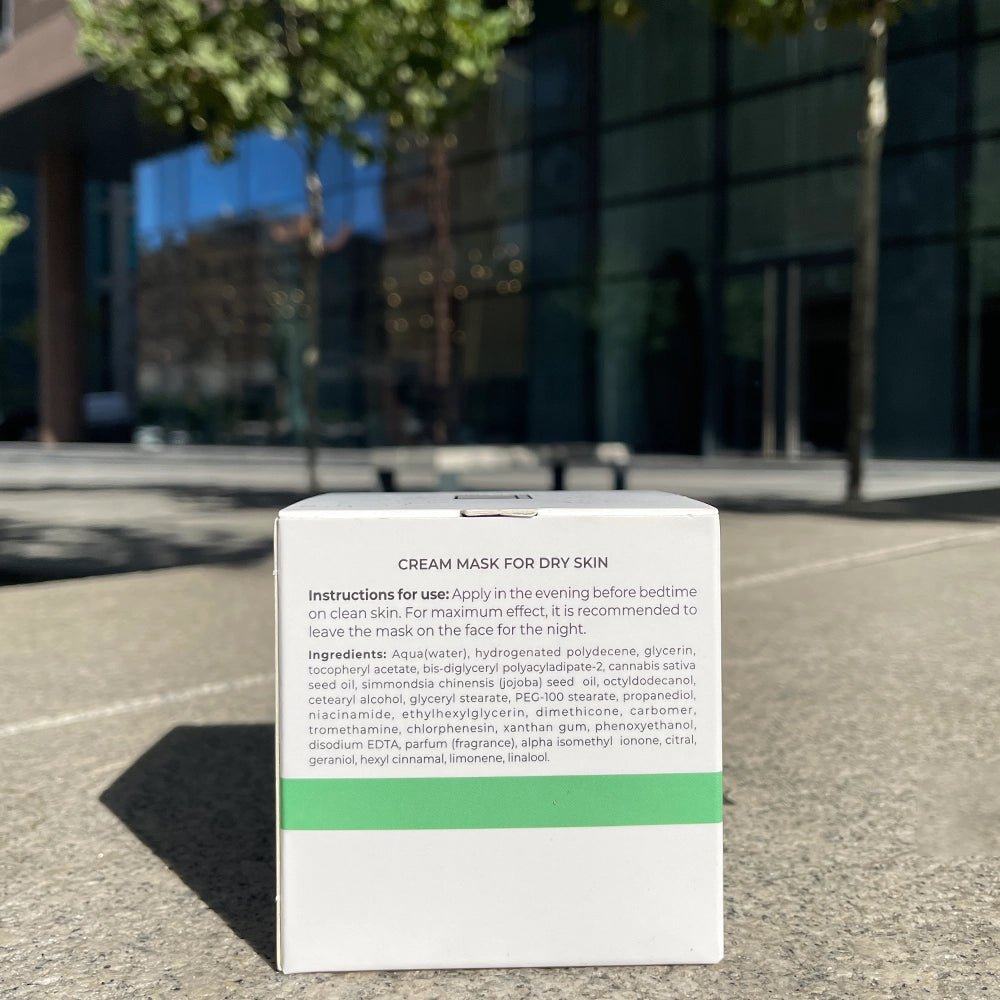 Dr. Kadir Hemp Essential Cream Mask For Dry Skin - Маска-крем з екстрактом каннабісу склад