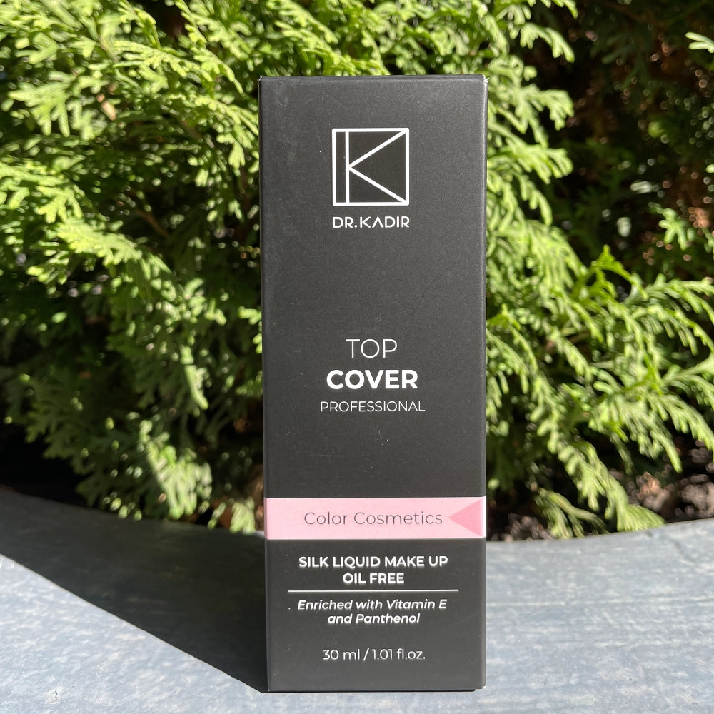 Dr. Kadir Top Cover Silk Liquid Make Up 30ml - Тональний крем упаковка