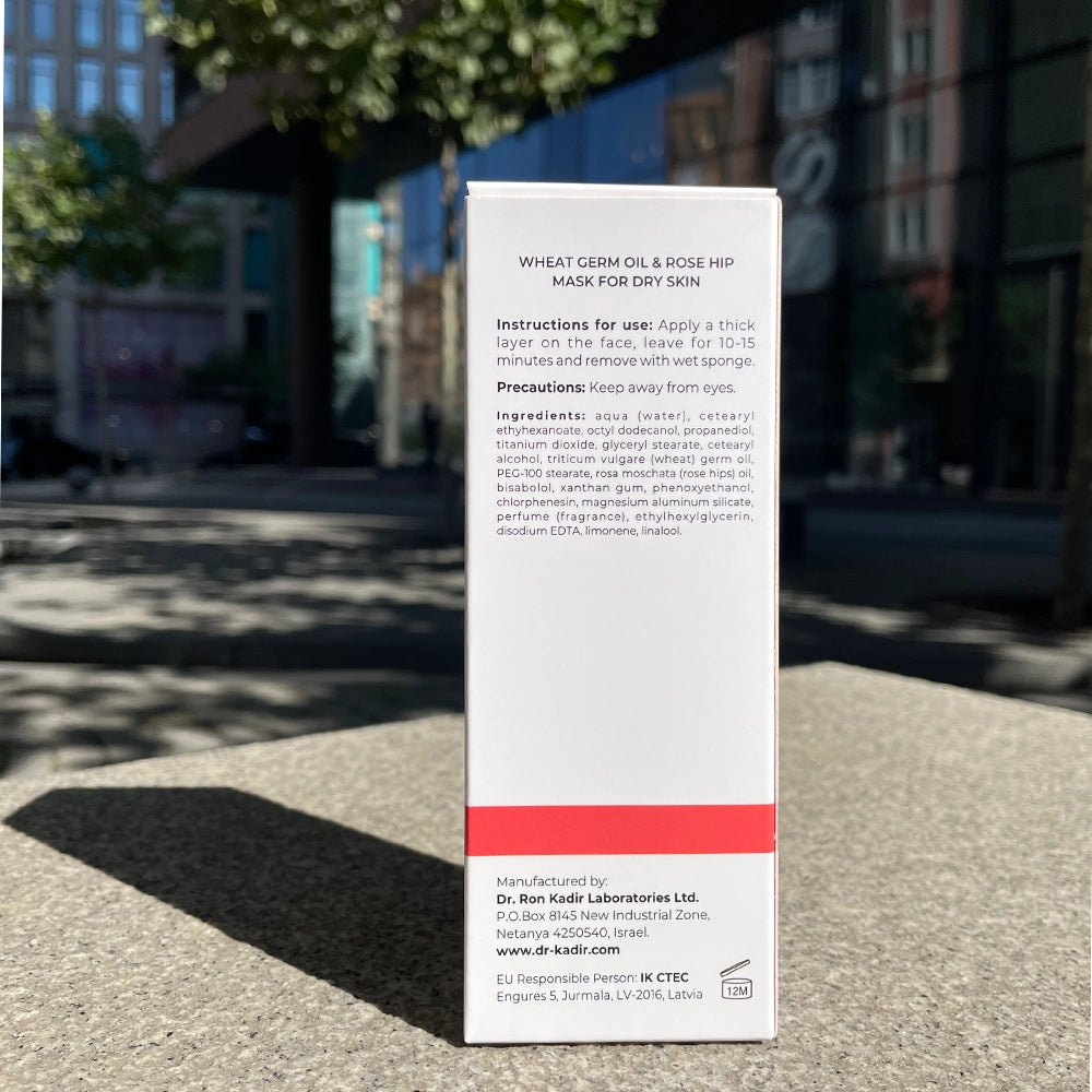 Маска для сухої шкіри олія пшениці і шипшина - Dr. Kadir склад