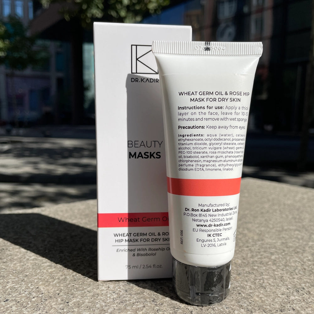 Маска для сухої шкіри олія пшениці і шипшина - Dr. Kadir 3