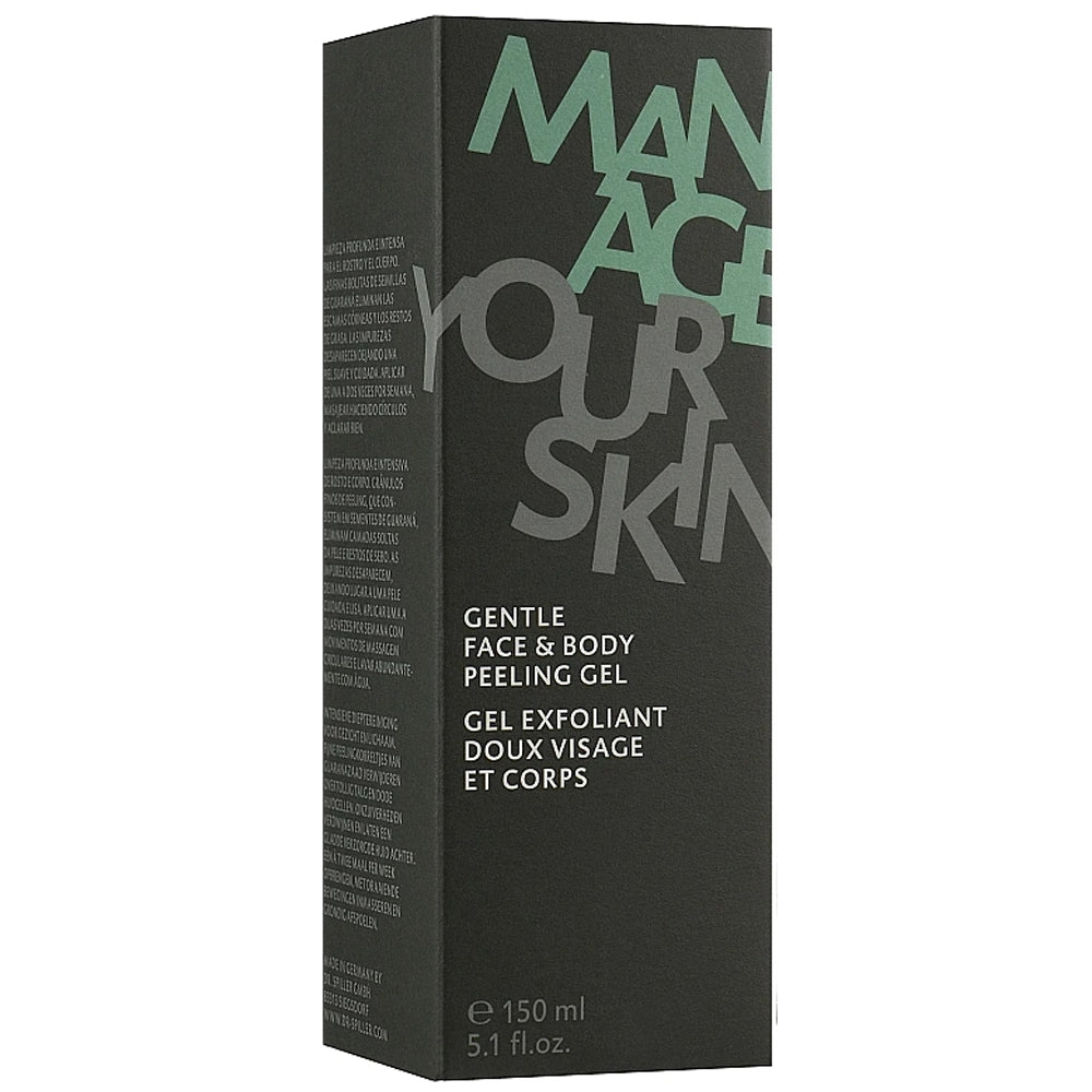 Гель-пілінг для обличчя і тіла для чоловіків - Dr. Spiller упаковка