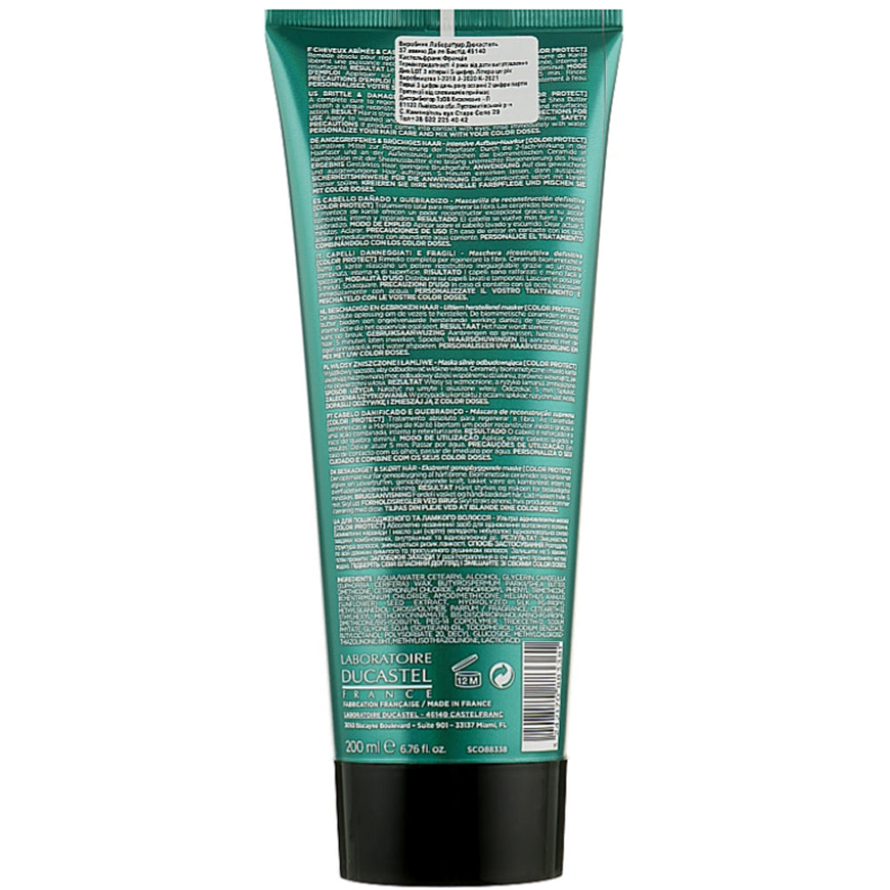 Маска відновлююча для пошкодженого та ламкого волосся - Ducastel Subtil Color Lab Repair Mask