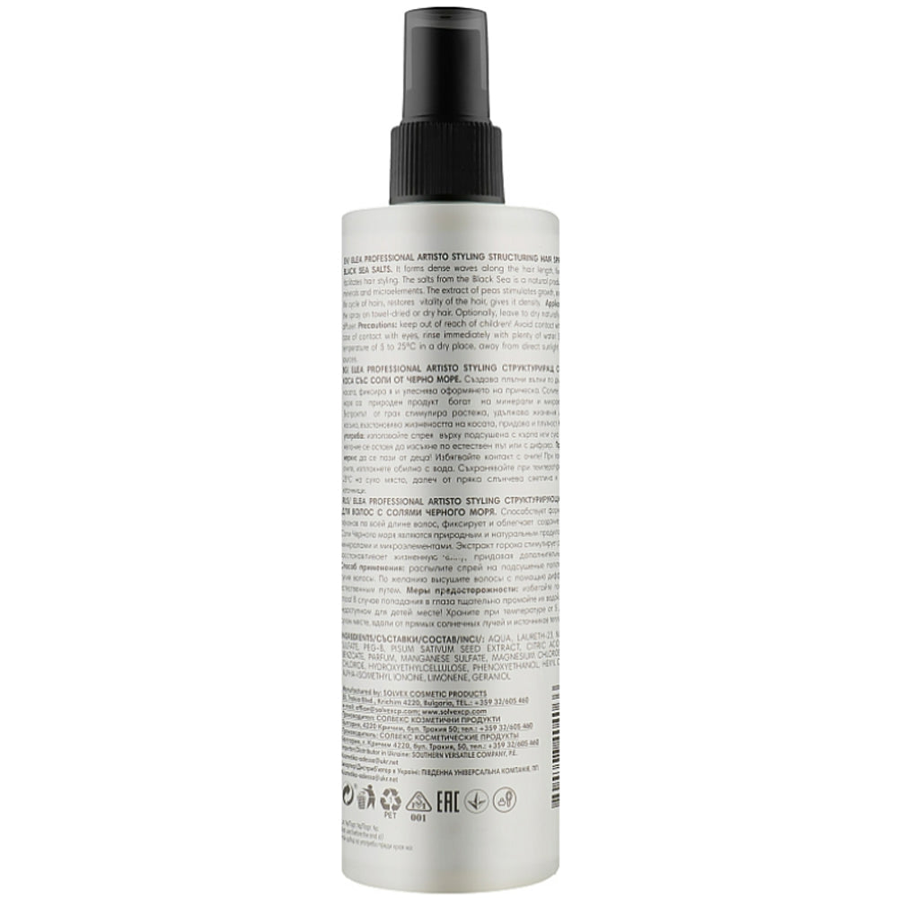 Elea Professional Artisto Black Sea Salt Mist - Морський спрей для об&