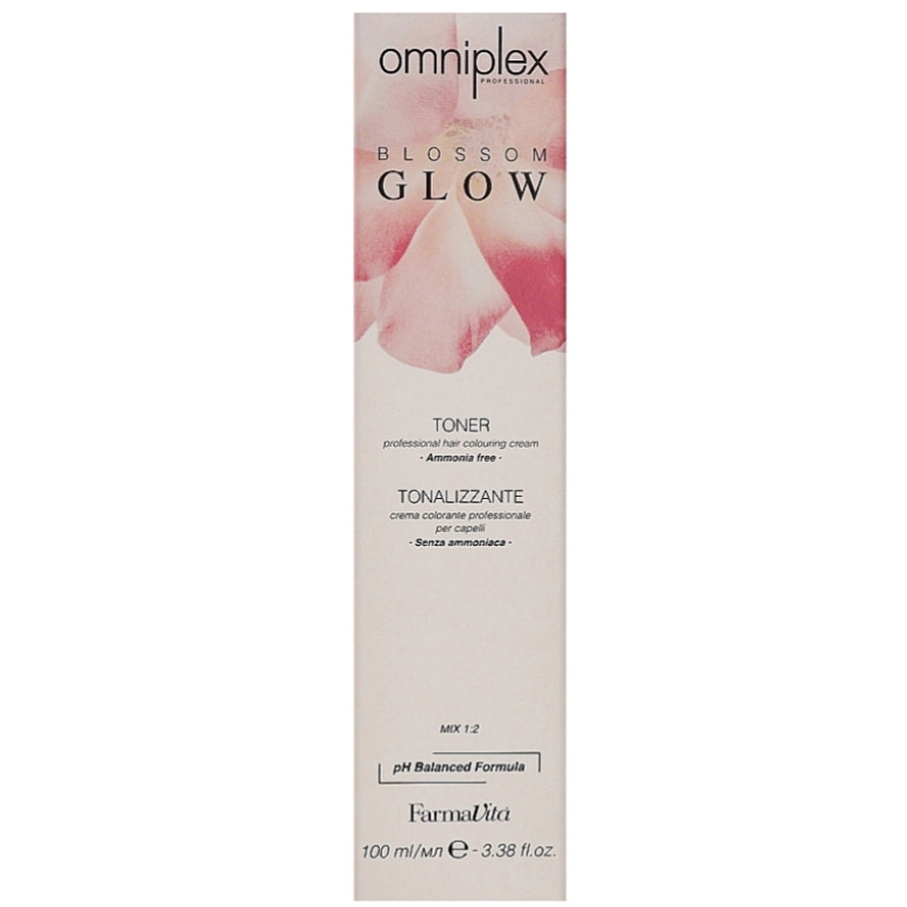 Безаміачна крем-фарба для волосся 100 мл - FarmaVita Omniplex Blossom Glow Toner упаковка