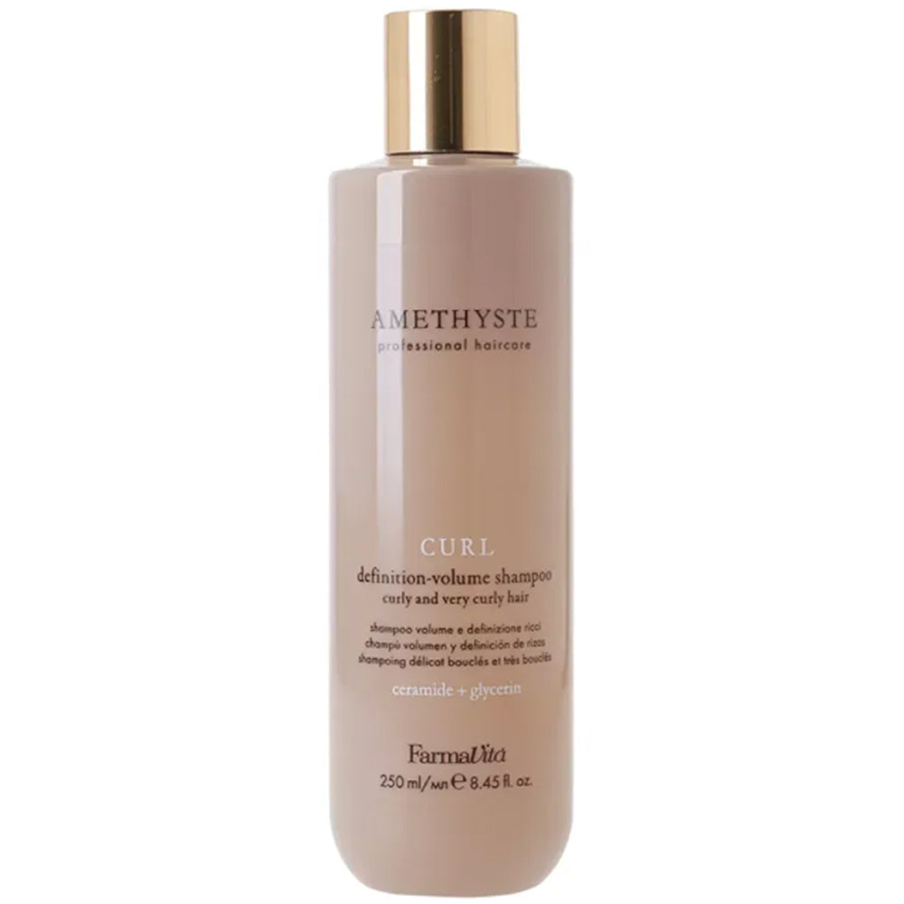 Шампунь для кучерявого та дуже кучерявого волосся - Farmavita Amethyste Curl Definition-Volume Shampoo