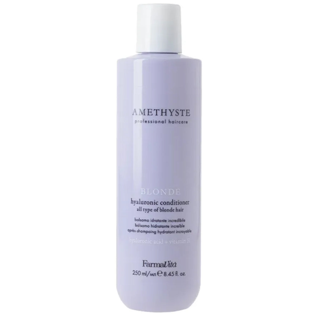Гиалуроновый кондиционер для всех типов светлых волос - Farmavita Amethyste Blonde Hyaluronic Conditioner