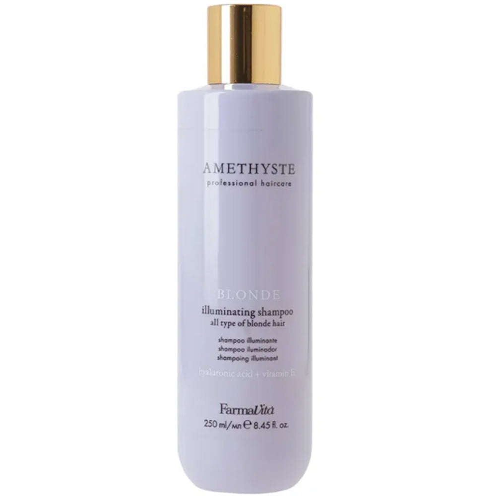 Зволожуючий шампунь для всіх типів світлого волосся - Farmavita Amethyste Blonde Illuminating Shampoo
