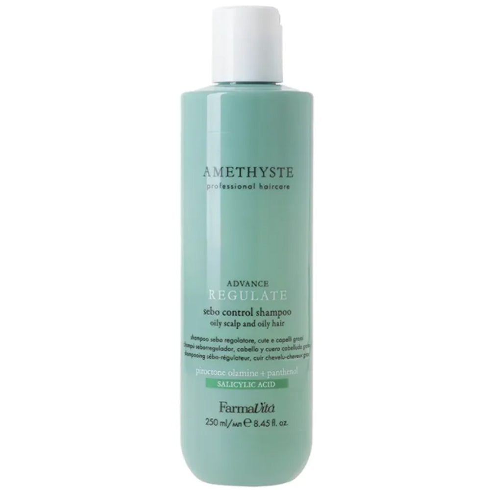 Шампунь для контролю жирності шкіри голови та волосся - Farmavita Amethyste Advance Regulate Sebo Control Shampoo