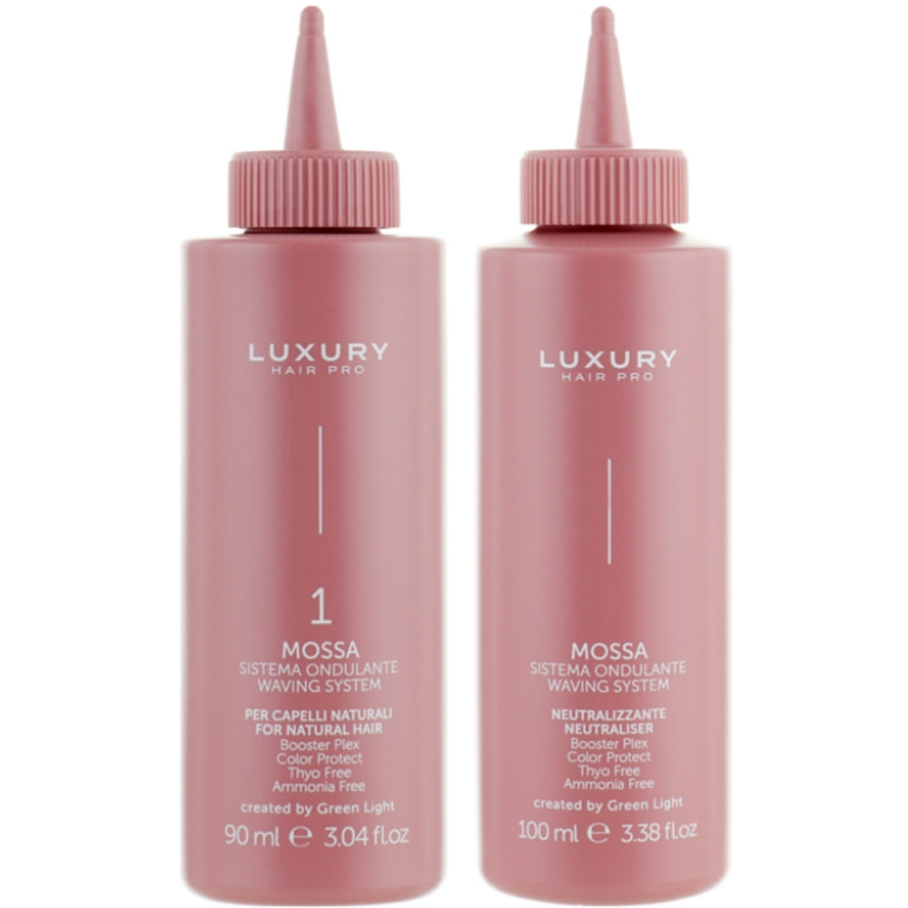 Комплект для завивки фарбованого волосся - Green Light Luxury Hair Pro Mossa №1 2