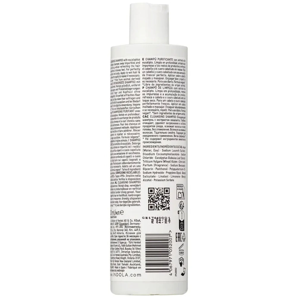 Шампунь глибокого очищення - Indola Cleansing Shampoo склад