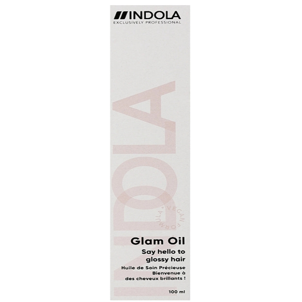 Олія для блиску волосся - Indola Glam Oil упаковка